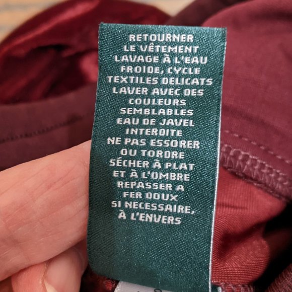 Lauren Ralph Lauren Velvet Drawstring Jogger Burgundy/Wine Super Soft XS - Picture 13 of 14